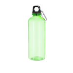 Bouteille en RPET translucide avec mousqueton sur le couvercle 630 ml couleur vert clair première vue
