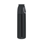 Thermos avec tasse de 120 ml en acier inoxydable recyclé 500 ml couleur noir première vue