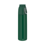 Thermos avec tasse de 120 ml en acier inoxydable recyclé 500 ml couleur vert première vue