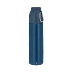 Thermos avec tasse de 120 ml en acier inoxydable recyclé 500 ml couleur bleu marine première vue