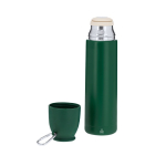 Thermos avec tasse de 120 ml en acier inoxydable recyclé 500 ml quatrième vue