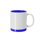 Tasse en céramique avec détails colorés pour sublimation 350 ml couleur bleu première vue