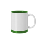 Tasse en céramique avec détails colorés pour sublimation 350 ml couleur vert première vue