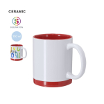 Tasse en céramique avec détails colorés pour sublimation 350 ml