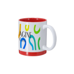 Tasse en céramique avec détails colorés pour sublimation 350 ml deuxième vue