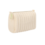 Trousse de toilette chic en coton recyclé couleur crème 120 g/m²  troisième vue
