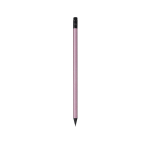 Crayon de couleur métallisé avec extrémités noires et mine noire couleur rose première vue