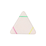 Marqueur triangulaire en fibre de blé avec 3 couleurs différentes couleur naturel première vue
