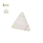 Marqueur triangulaire en fibre de blé avec 3 couleurs différentes