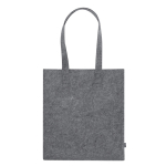 Sac en feutre recyclé avec longues anses en couleurs classiques couleur gris première vue