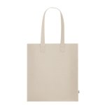Sac en feutre recyclé avec longues anses en couleurs classiques couleur naturel première vue