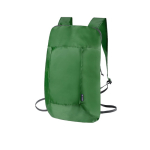 Sac à dos entièrement pliable en RPET de plusieurs couleurs couleur vert foncé première vue