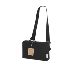 Sac bandoulière rectangulaire avec sangle ajustable en coton recyclé  troisième vue