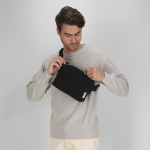 Sac bandoulière rectangulaire avec sangle ajustable en coton recyclé cinquième vue