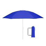 Parasol de plage pliable avec sac de transport assorti Ø160 couleur bleu première vue