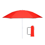 Parasol de plage pliable avec sac de transport assorti Ø160 couleur rouge première vue