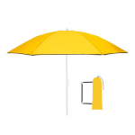 Parasol de plage pliable avec sac de transport assorti Ø160 couleur jaune première vue