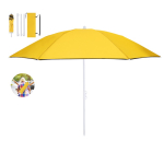 Parasol de plage pliable avec sac de transport assorti Ø160