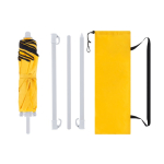 Parasol de plage pliable avec sac de transport assorti Ø160 huitième vue