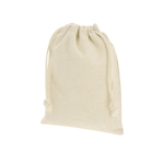 Set de 4 sous-verres en bambou dans un sac en coton avec fermeture quatrième vue