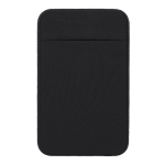Porte-cartes adhésif pour smartphone en matériau élastique couleur noir première vue