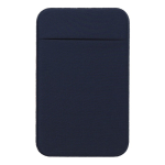 Porte-cartes adhésif pour smartphone en matériau élastique couleur bleu marine première vue