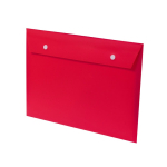 Porte-documents en plastique avec 2 fermetures à boutons deuxième vue