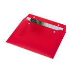 Porte-documents en plastique avec 2 fermetures à boutons  troisième vue