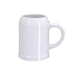 Chope en céramique blanche pour sublimation, idéale pour bière 500 ml couleur blanc première vue