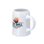 Chope en céramique blanche pour sublimation, idéale pour bière 500 ml deuxième vue