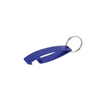 Porte-clés décapsuleur classique aluminium recyclé GRS pour bouteilles couleur bleu première vue