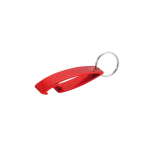 Porte-clés décapsuleur classique aluminium recyclé GRS pour bouteilles couleur rouge première vue