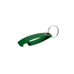 Porte-clés décapsuleur classique aluminium recyclé GRS pour bouteilles couleur vert première vue