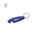 Porte-clés décapsuleur classique aluminium recyclé GRS pour bouteilles