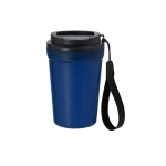 Verre avec finition givrée et couvercle hermétique avec doseur 400 ml couleur bleu première vue