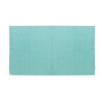 Fin paréo en coton recyclé et RPET avec franges blanches 180 g/m² quatrième vue