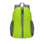 Sac à dos en polyester RPET pliable en format compact couleur vert première vue