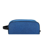 Sac pour chaussures en polyester RPET avec poignée latérale noire couleur bleu première vue