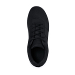 Chaussures de tous les jours avec lacets assortis et semelle blanche couleur noir première vue