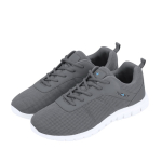 Chaussures de tous les jours avec lacets assortis et semelle blanche couleur gris deuxième vue