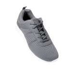 Chaussures de tous les jours avec lacets assortis et semelle blanche couleur gris troisième vue