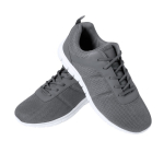 Chaussures de tous les jours avec lacets assortis et semelle blanche couleur gris quatrième vue