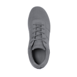 Chaussures de tous les jours avec lacets assortis et semelle blanche couleur gris première vue