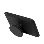 Porte-cartes pour mobile avec support et attache amovible et ajustable couleur noir première vue
