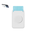 Porte-cartes pour mobile avec support et attache amovible et ajustable
