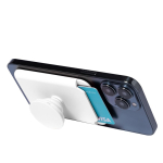 Porte-cartes pour mobile avec support et attache amovible et ajustable  troisième vue