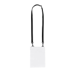 Sac bandoulière en PU avec un seul compartiment et fermeture velcro couleur blanc première vue