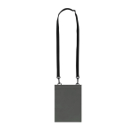 Sac bandoulière en PU avec un seul compartiment et fermeture velcro couleur gris première vue
