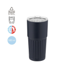 Verre en acier inoxydable recyclé avec design en relief 500 ml