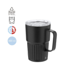 Mug thermique en acier inoxydable recyclé avec design en relief 400 ml